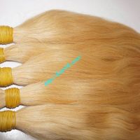 Bulk Straight, wave Blonde remy hair extensions soft