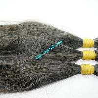 Ponytail Straight, wave Grey remy hair vietnam Grade 7A