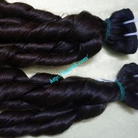 weaving Loose curly Black, Dark, Brown remy natural hair