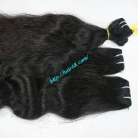 weft Straight, Wave remy human hair Color black, dark Full cutile