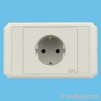 Sell 1 Gang European Standard Socket with 13A Current and 250V Voltage