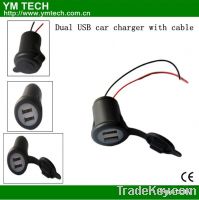 Sell Dual USB car charger with cable