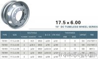 Tubeless steel wheel 17.5x6.00