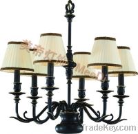 Sell CUTE COPPER CHANDELIER WITH PRETTY FABRIC