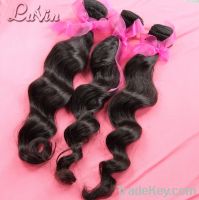 Luvin hair, Brazilian virgin hair weft, Loose wave hair, 5A top quality