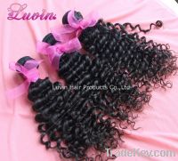 5A Top quality Brazilian virgin hair weft, Deep wave hair