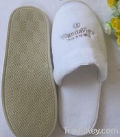 Sell hotel waffle velour towel slippers