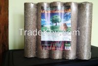 Briquette, briquettes from wood, wheat, soybean straw with a high calorific value.