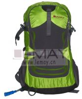 light weight  backpack with helmet holder water bladder build in