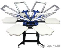 Sell Double Rotary Manual 6 Color 6 Station Screen Printing Press