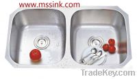 Sell MS-8247 Undermount Double Bowl Stainless Steel Kitchen Sink
