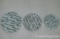 Sell Set of 3 Round Glass Plate