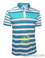 sell mens cotton stripe polo shirts