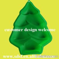 Sell Funny Christmas tree silicone cake mold