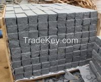 Dark Grey Granite G654 Cubestone and Cobblestone for Paving