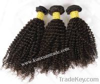 Sell Brazilian Remy Hair Kinky Curl Human Hair Extensions