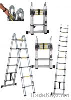 Telescopic ladder, extension ladder, double used telescoipic ladder