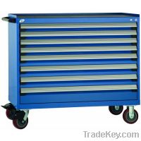 8-Drawer Tool cabinet in blue, metal tool cabinet