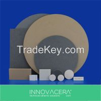 40% Porosity 30 Micron Alumina Porous Ceramics For Vacuum Filter/INNOVACERA