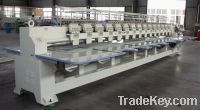 Sell flat embroidery machine with 15 heads and 9 needles