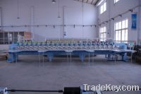 Sell flat embroidery machine with 21 heads and 6 needles