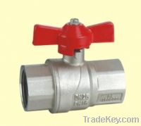 Sell Brass ball valve with butterfly handle