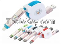 Sell USB-Charger-Cable-LCD Display-data-lines-Short-Line-For-Apple