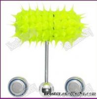 Sell Silicone Vibrating Tongue Barbell Ring Body Piercing Jewelry