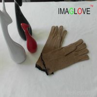 Sell 70% Wool 30% Nylon Knitted Leather glove lining, Women Winter Warm Glov