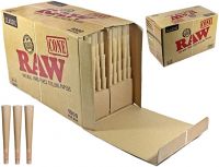 VARIETIES OF RAW 109MM SIZED PRE ROLLED CONES 1400/BOX, SMOKING CONES, SMOKING PAPER