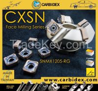 CARBIDEX Tools - CXSN Face Milling Series - SNMX1205 CX30NS Indexable Carbide Milling Cutters