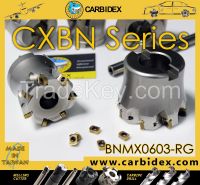 CARBIDEX Tools - CXBN High Feed Milling Series - BNMX0603-RG CX30NS Indexable Carbide Milling Cutters