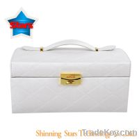 Sell Large PU Leather Jewelry Box / Jewelry Case with White Color