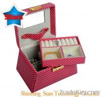 Sell Red Cardboard Jewelry Box with Mirror and Drawer