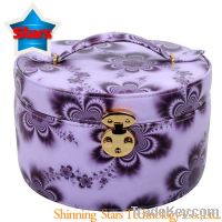Sell Round PU Gift Box/Jewelry Box / Ring Box with Purple