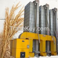 grain dryer with furnace for rice hull or corn cob