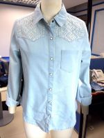 Sell 2014 Women Light Blue Denim Embrodiery Shirt