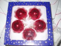 Sell Mouth Blown and Hand Decorated Glass Christmas Tree Ornaments