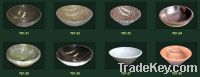 Sell Red Marble Stone Oval Kitchen Sink