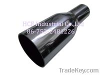 76 Flat  Round Single Wall Exhaust Tip Tail Pipe