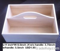 sell unfinished wooden service trays with handle