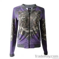 Sell ladies&#039;  Jacket (printed and heavy stone wash)