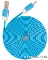 Sell lightening data cable, flat noodle USB data cable for smart phone