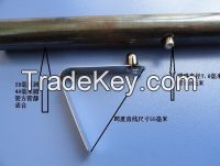 Zinc coated v shaped metal clamps with v spring clips, push button