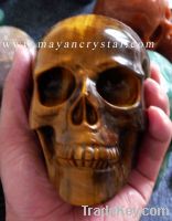 Tiger's eye Skull