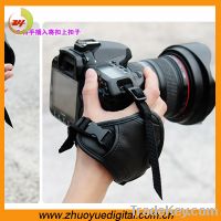 Serl Black Universal Triangle Leather Hand Grip Wrist Strap for Nikon SLR D