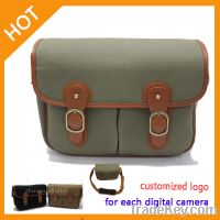 Sel Fashion Vintage Canvas DSLR SLR digital Camera Bag Backpack for canon