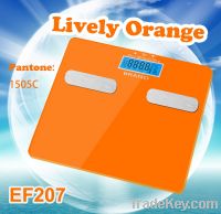 lively orange color high accuracy bathroom weight scale EF207