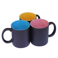 Sell fashion drinkware inner color ceramic mugs