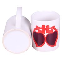 Sell 15oz big size ceramic coating white mugs